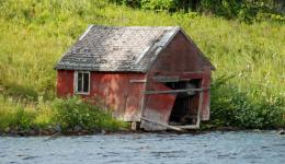 Red boat house