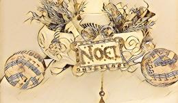 Noel sign and ornament