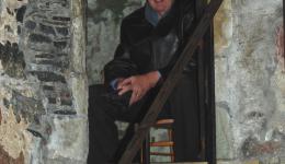 Laurie Barber in Iona Abbey