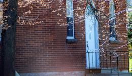 small church entrance