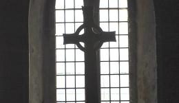 Cross in St. Martin's chapel, Iona