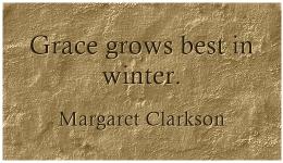 quote: grace grows best in winter