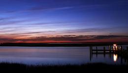 light on the dock