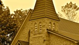 sepia church