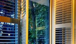 open window shutters