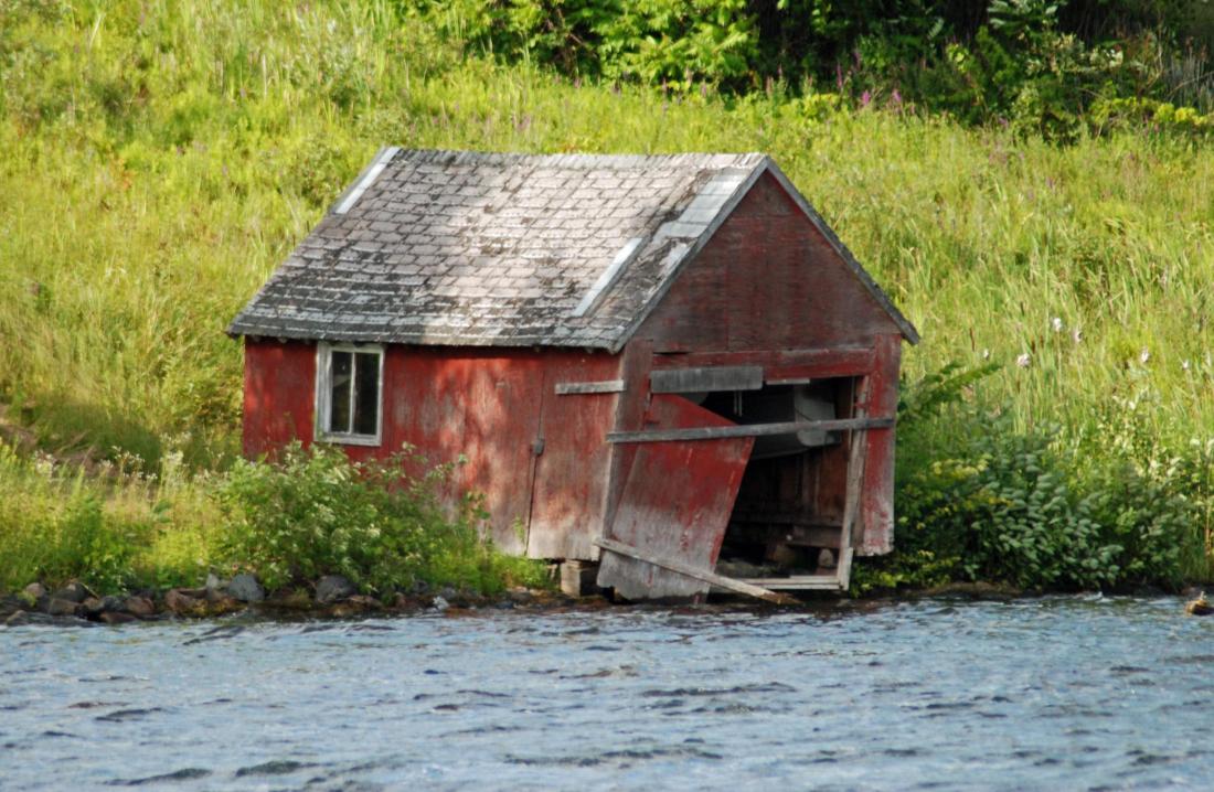 Red boat house