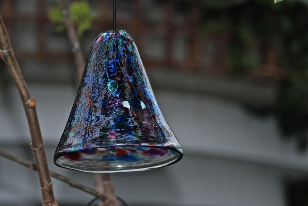 blown glass bell